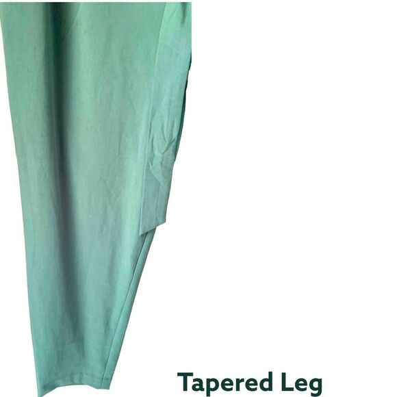 TORRID NEW Plus Size Olive Green Tie Front Paper-bag Tapered Pant. - Picture 7 of 16